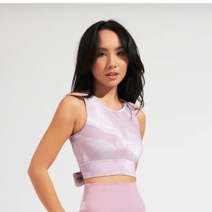 BuffBunny Meta Sports Bra - Pink Quartz Print